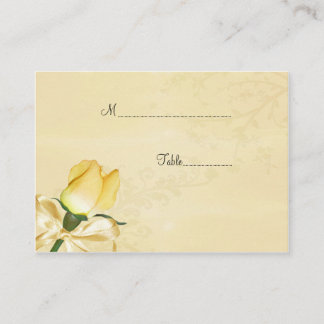 De Mesa Tarjeta amarilla RoseTable Place