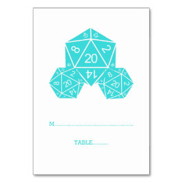 De Mesa Tarjeta Aqua D20 Dice Place