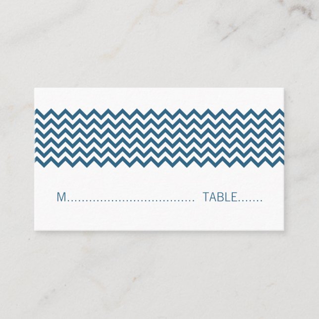 De Mesa Tarjeta azul simple para el lugar del cheurón (Anverso)