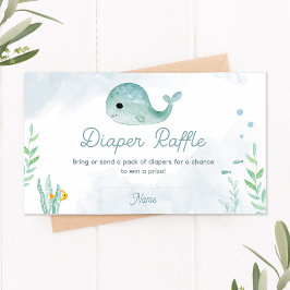 De Mesa Tarjeta Baby Shower Diaper Raffle para bebé