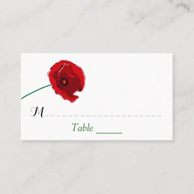 De Mesa Tarjeta boda | Paquetes rojos | Negro, Verde (Anverso)