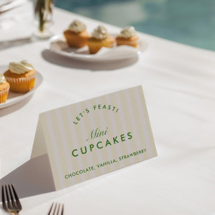 De Mesa Tarjeta Buffet Vintage Yellow & Green Bachelorette
