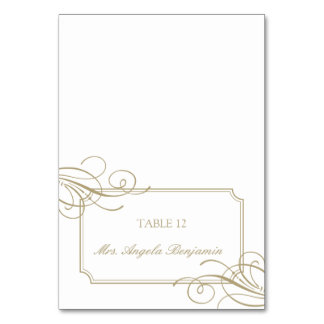 De Mesa Tarjeta Classic Gold Frame Luxury Place