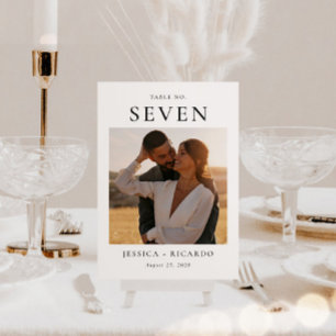De Mesa Tarjeta fotográfica Boda moderna