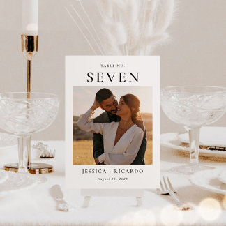De Mesa Tarjeta fotográfica Boda moderna