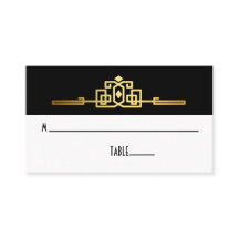 Tarjeta Golden Romance Art Deco Place