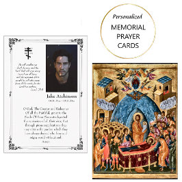 De Mesa Tarjeta Oratoria Funeral Sencilla y Elegante