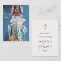 Tarjeta Ortodoxa Nástica St. Varnava Barnabas