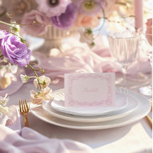 Tarjeta Romántica Vintage Frame Bridal Shower Plac