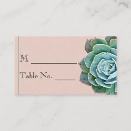 De Mesa Tarjeta Rubor Succulent Boda Place