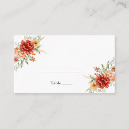De Mesa Tarjeta Rustic Boho Floral Boda Place