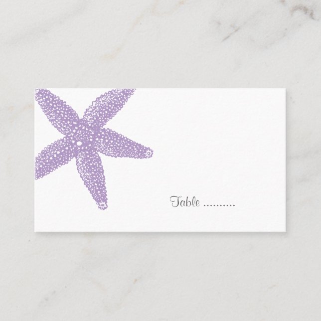 De Mesa Tarjeta Starfish Place (Anverso)