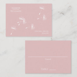 De Mesa Whimsical Dandelion Boda Place / Tarjeta Escort