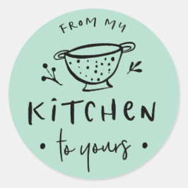 De mi cocina a la tuya etiqueta adhesiva II