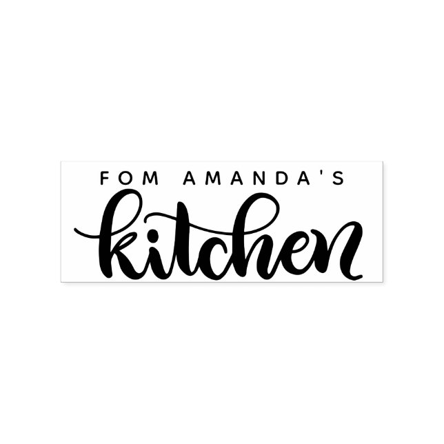 De mi cocina - Sello de goma personalizado (Impresión)