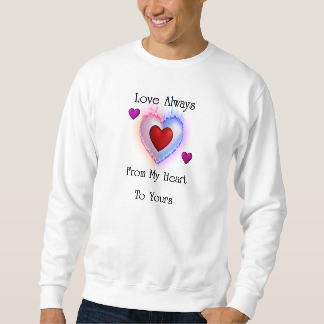De Mi Corazón A Tus Hombres Sudadera Básica (Anverso)