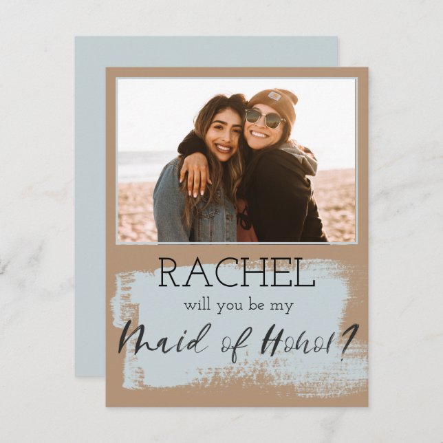 De moda serás mi foto de la empleada de honor (Anverso / Reverso)