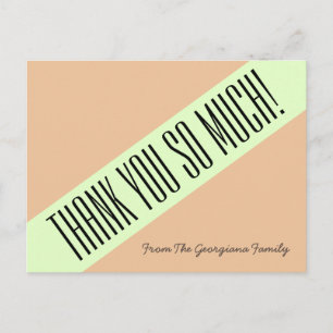 De moda, Sleek "¡Muchas gracias!" Postal