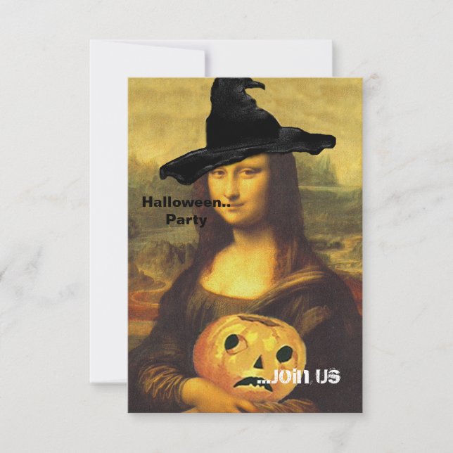 ~ de Mona Lisa en invitaciones del fiesta del (Anverso)