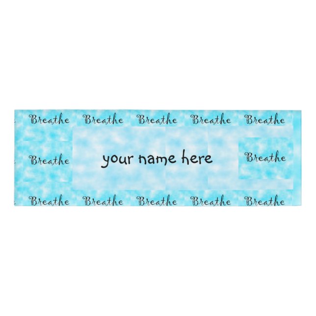 De Nombre Etiqueta Breathe name (Anverso)