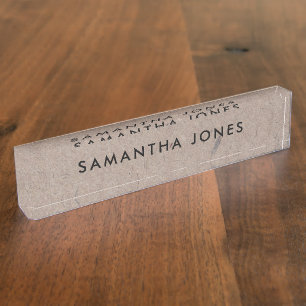 De Nombre Papel reciclado: placa personalizada rusa