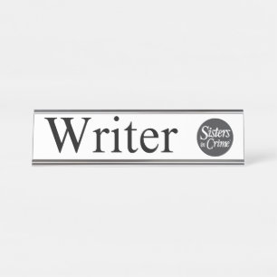 De Nombre Placa del escritorio del escritor