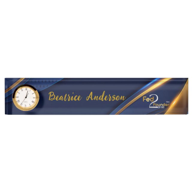 De Nombre Placa personalizada Fed2Founder (Anverso)