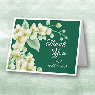 ¡De nosotros! Tarjeta de agradecimiento floral per