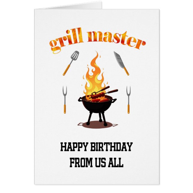 De Nosotros Todos Grill Master Birthday (Frente)