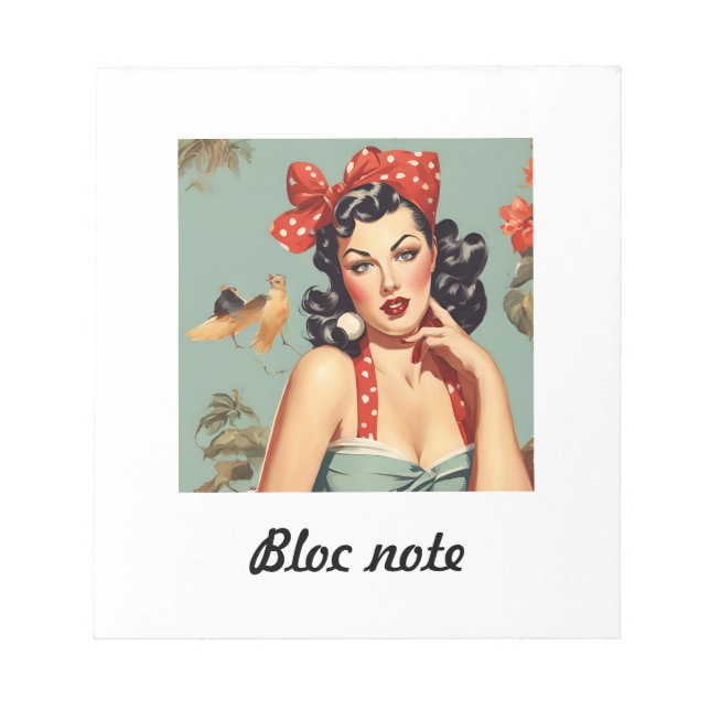 De Notas bloc note pin up (Frente)
