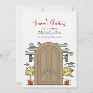 De nuestra casa a la tuya tarjeta de Navidad