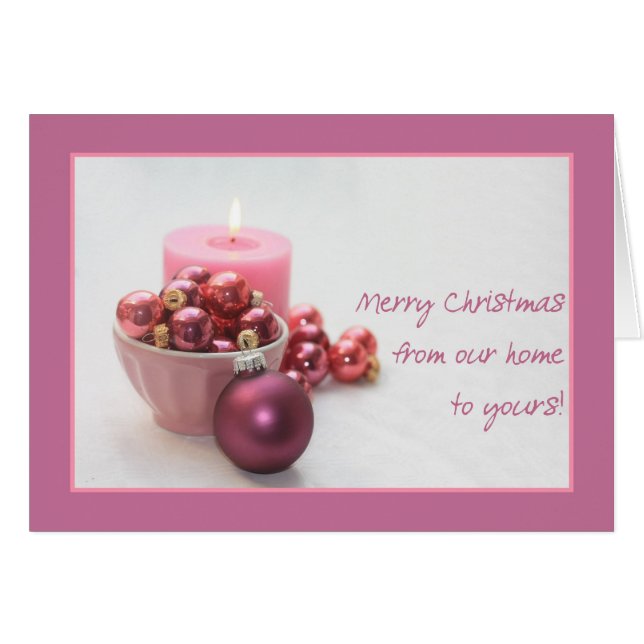 De nuestra casa a la tuya. tarjeta de navidades