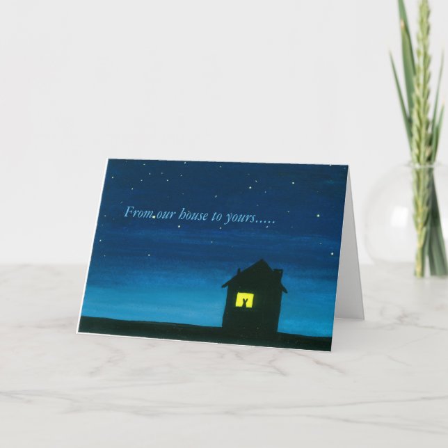 De nuestra casa a su feliz tarjeta de Pascua (Anverso)