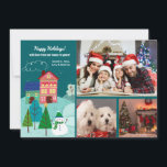 De Nuestra Casa A Su Tarjeta De Festividad De 3 Fo<br><div class="desc">Comparte la alegría de la temporada de fiestas con esta tarjeta de vacaciones de tres fotos, caprichosa, que muestra a tu familia y una casa pintada con árboles y un muñeco de nieve.Diseñado por Freepik). Diseñado por Freepik). Diseñado por Freepik). (Foto de perro de John De Boer ・ Freepik.com). ()...</div>