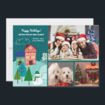 De Nuestra Casa A Su Tarjeta De Festividad De 3 Fo<br><div class="desc">Comparte la alegría de la temporada de fiestas con esta tarjeta de vacaciones de tres fotos, caprichosa, que muestra a tu familia y una casa pintada con árboles y un muñeco de nieve.Diseñado por Freepik). Diseñado por Freepik). Diseñado por Freepik). (Foto de perro de John De Boer ・ Freepik.com). ()...</div>