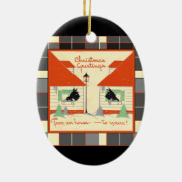 De nuestra casa a tu ornamento escocés de perro