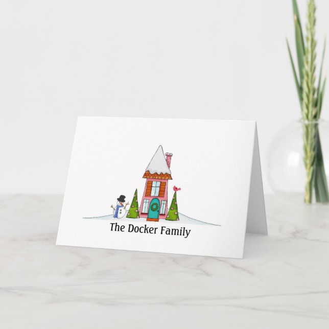 De nuestra casa el suyo tarjeta de Navidad (Anverso)