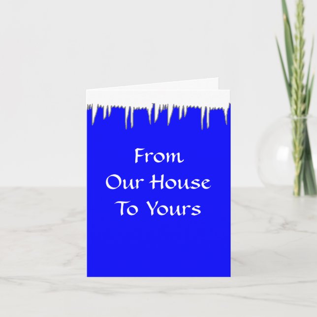 De nuestra casa el suyo - tarjetas de felicitación (Anverso)