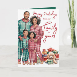 De Nuestra Familia A La Tuya | Tarjeta de Navidade