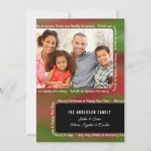 De nuestra familia el suyo navidad de la foto que