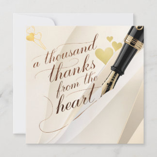 De Nuestro corazón a Su tarjeta de agradecimiento
