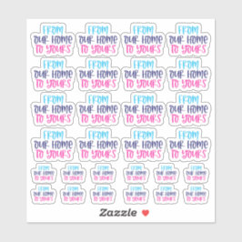 De nuestro hogar a su Pegatina Vinyl