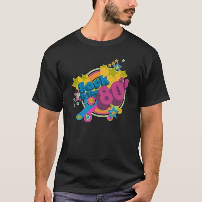 De nuevo a la camiseta retra de los años 80 de los (Anverso)