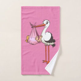 De ooievaar en het baby meisje