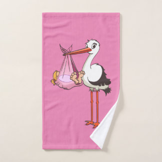 De ooievaar en het baby meisje