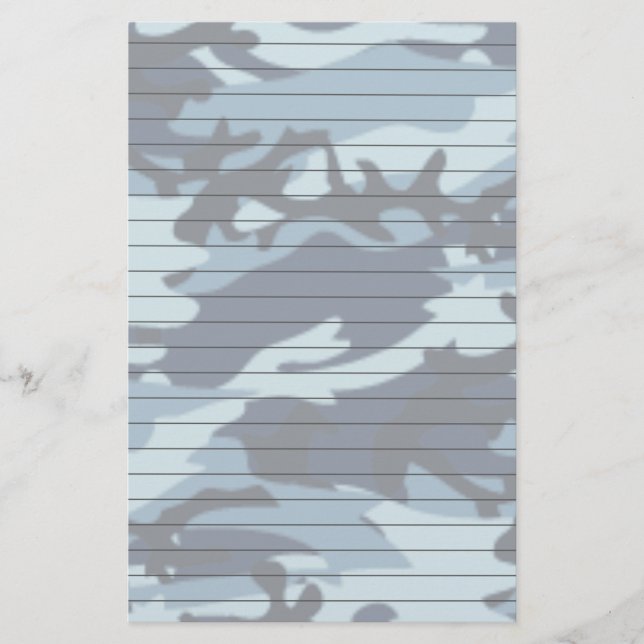 De papel alineada con Camo azul (Anverso)