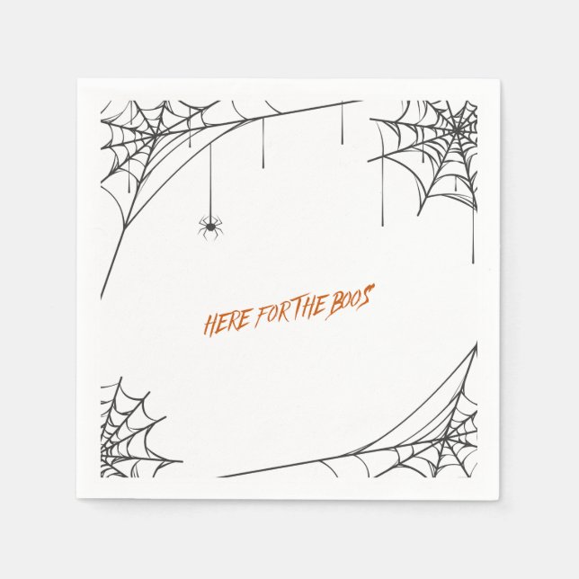 De Papel aquí por la servilleta naranja boos (Anverso)