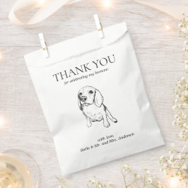 De Papel Beagle Dog Treg Mascota Dibujo Bolsa Favor