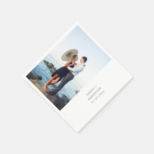 De Papel Boda vertical fotográfico instantáneo o servilleta