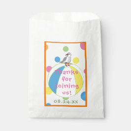 De Papel Bolsa Baby Shower Favor, Bolsa Beach Ball Favor